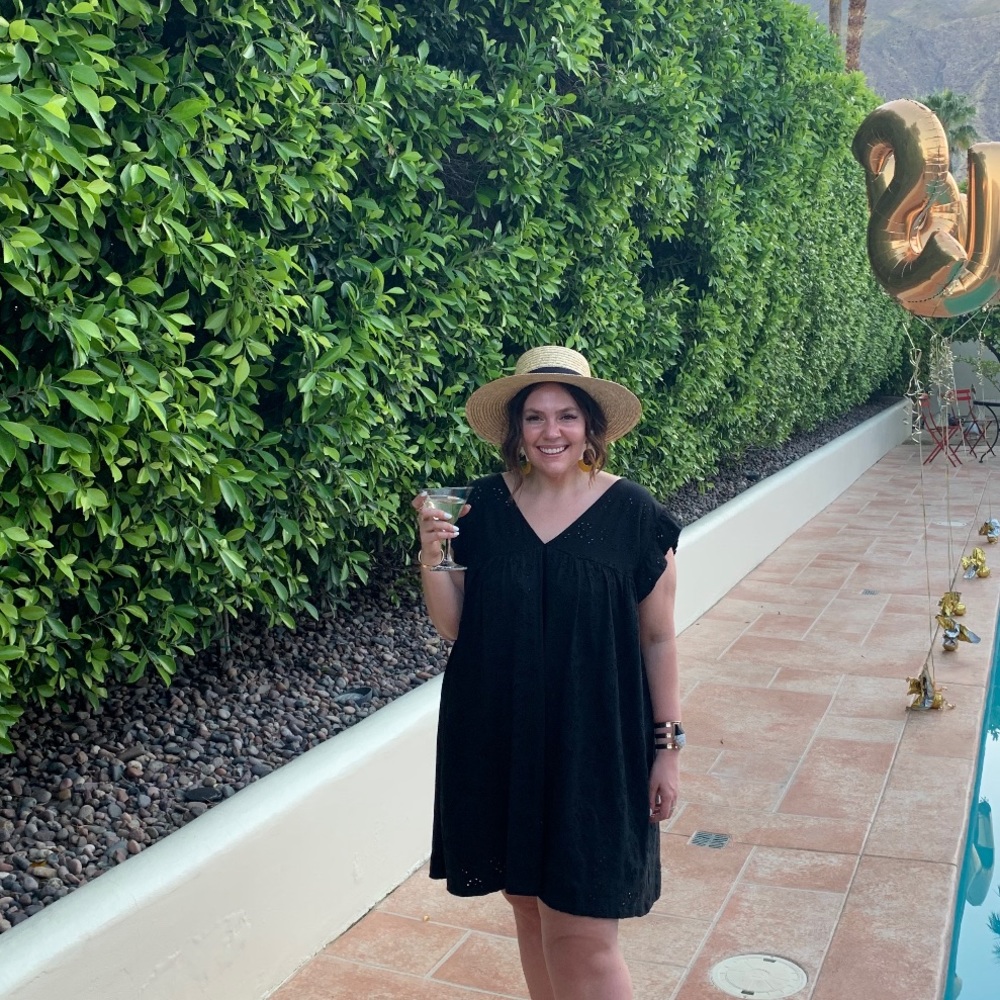 ASOS curve eyelet babydoll dress